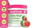 Belli Welli Fiber Supplement for Women & Men - Premium Daily Fiber Powder from Organic Acacia with Added Collagen, Electrolite & Program- No Bloat, Constipation & Gut Health Support (Watermelon)