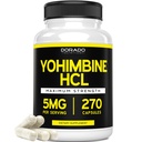 Yohimbine HCL 5mg for Men and Women (270 Capsules) More Enable than Yohimbe Bark Powder - Kualitas Jaminan - Pihak Ketiga Test for Potency & Kemurnian - Vegan, Gluten Free & None-GMO - USA Made