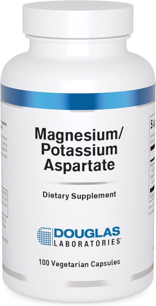 Douglas Laboratorium Magnesium / Potasium Aspartate Aspartate 124; Mendukung Kesehatan Kardiovaskular dan Kontraksi Otot Skeletal 124; 100 Kapsul