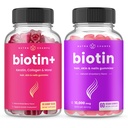 NutraChamps Biotin + & Biotin. Duo lengkap untuk Rambut, Kulit dan Kuku.