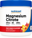 Powder Citrate Magnesium Nutricost (Fruit Punch, 250 Gram)
