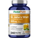 NusaPure St John 's Cort 20: 1 Ekstrak, 300 mg Equilial ke 600mg 240 Veggie Capsules (Vegetarian, Non- GMO) Bioperin
