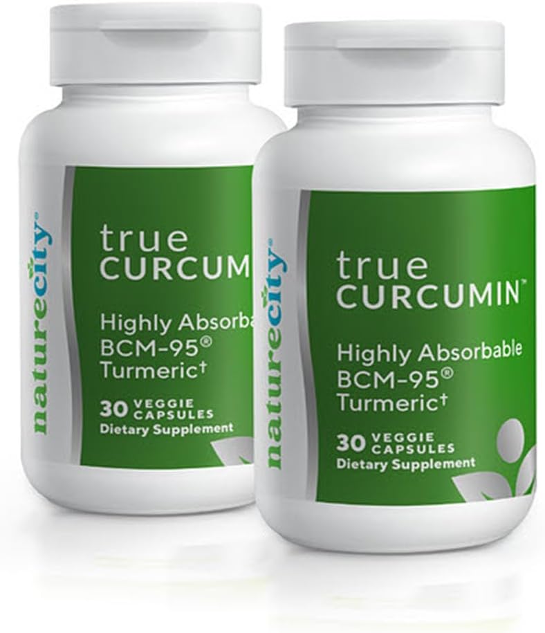 NaturreCity True- Curcumin Turmeric Supplement None-GMO Tumeric and Curcumin 500mg Curcuma Capsules Suplemen Vitamin 124; Up to 700% Increase in Absorpsi (60 Day Suppply)