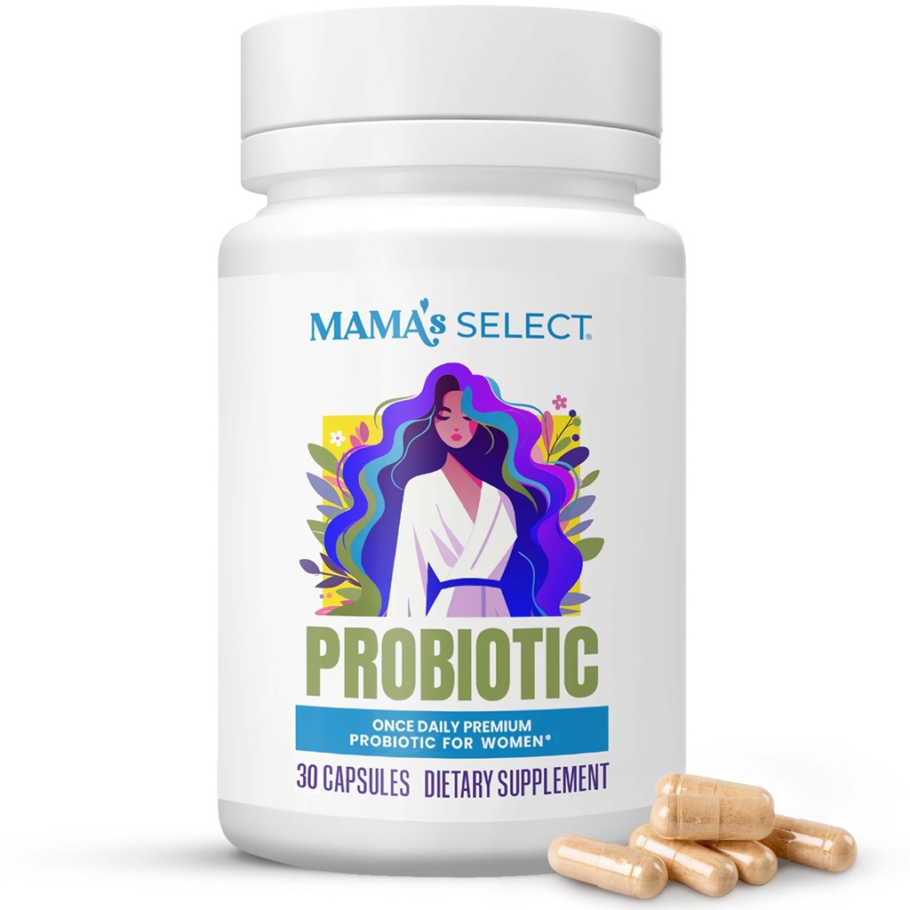Pilihan Mama Prenatal Progities untuk Perempuan Hamil - Kehamilan, Pasta & Postpartum Dukungan - Aids Lactation, Breathfeating, Disturing, Morning Sickness, Baby Microbiome - 30 Capsules