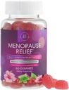 Suplemen Menopause bagi Perempuan - Complete Natural Mild Hot Flashes & Night Sweats Dukungan, Multi Benefit Menopause Relief Gummy, Dukungan untuk Keseimbangan & Energy, Gluten- Free & Non-GMO - 60 Gumne