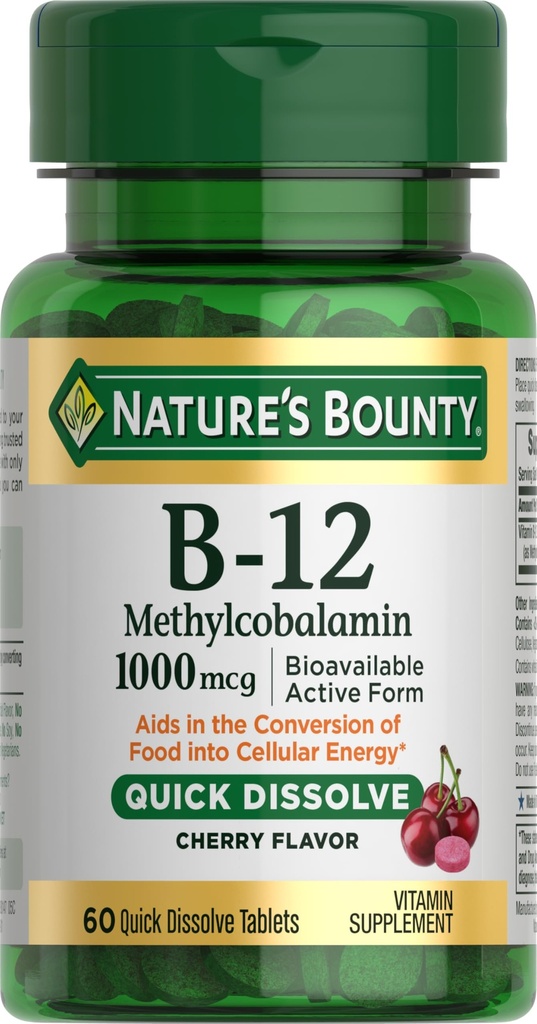 Nature 's Bounty Vitamin B12, 60 Count