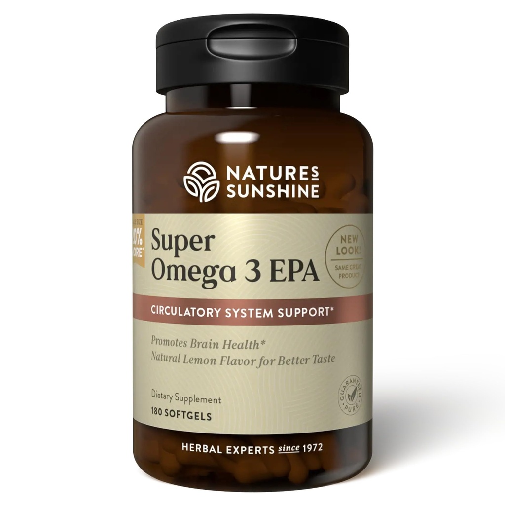 Nature 's Sunshine Super Omega- 3 EPA 180 Softgels