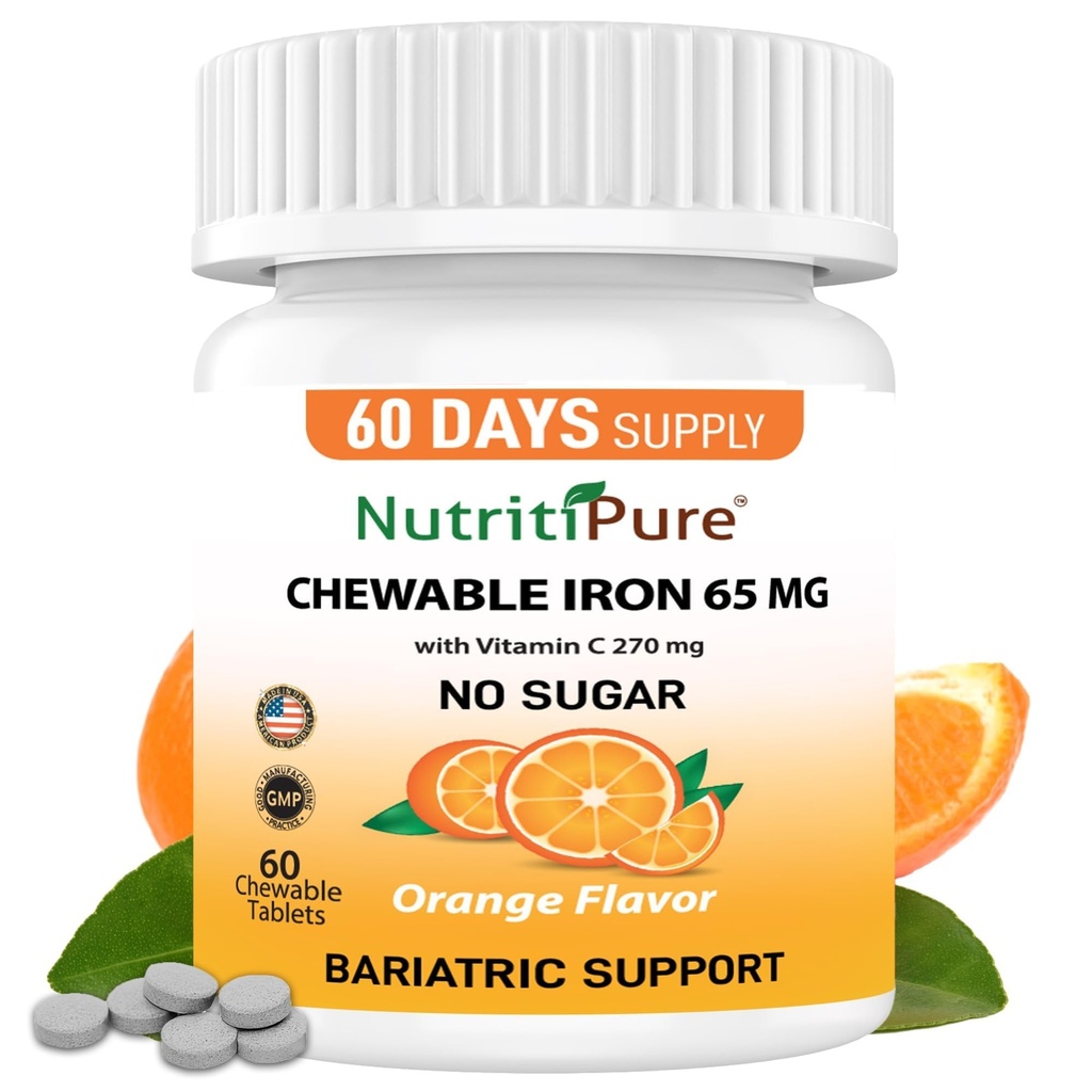 Besi Chewable 65 mg dengan Vitamin C 270 mg (for Women / Men):