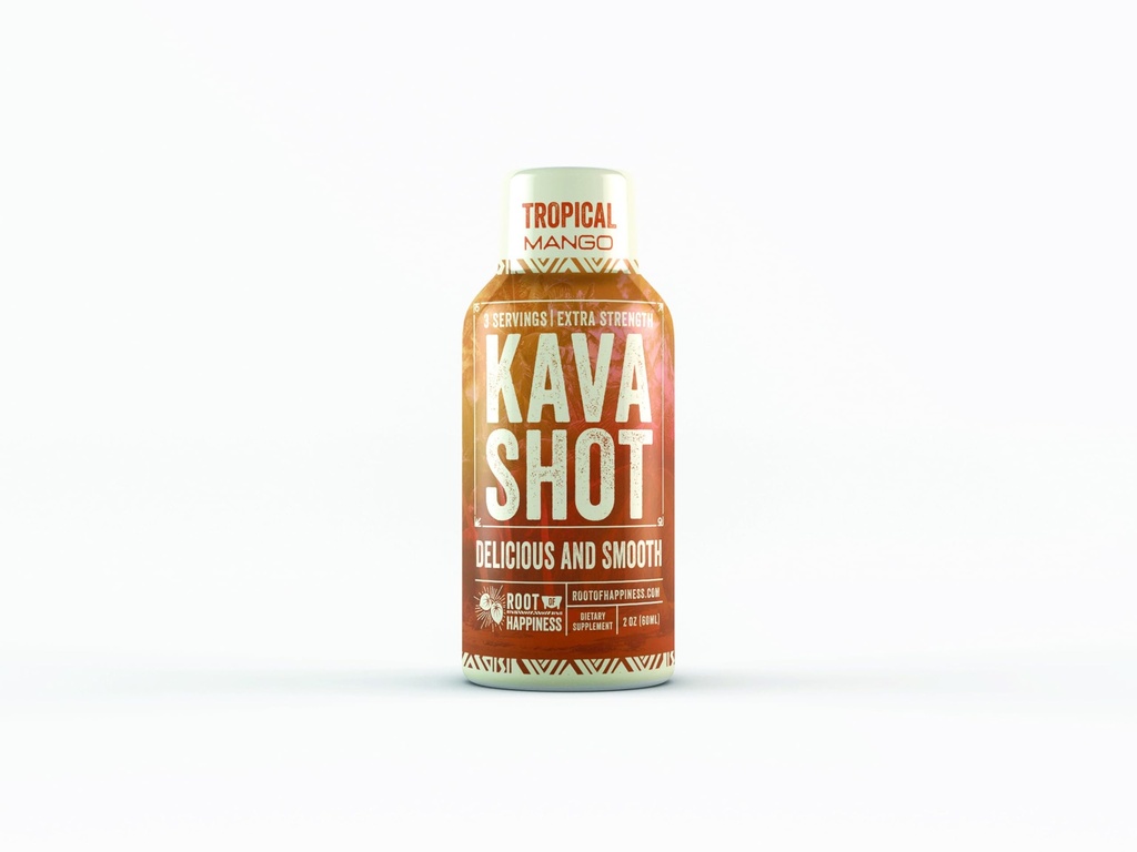 Kava dan Wellness Shot 124; 2oz 124; Tropical Mango Flavor 14; Non-Alcholic 124; Relaxing Shot 124; Dietary Suramen