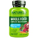 NATURELO Mens Multivitamin - One Daily Multivitamin for Men with Vitamin, Minetaric & Organic Whole Foods, Boost Energy & Health, Non-GMO, 240 Vegetarian Capsules
