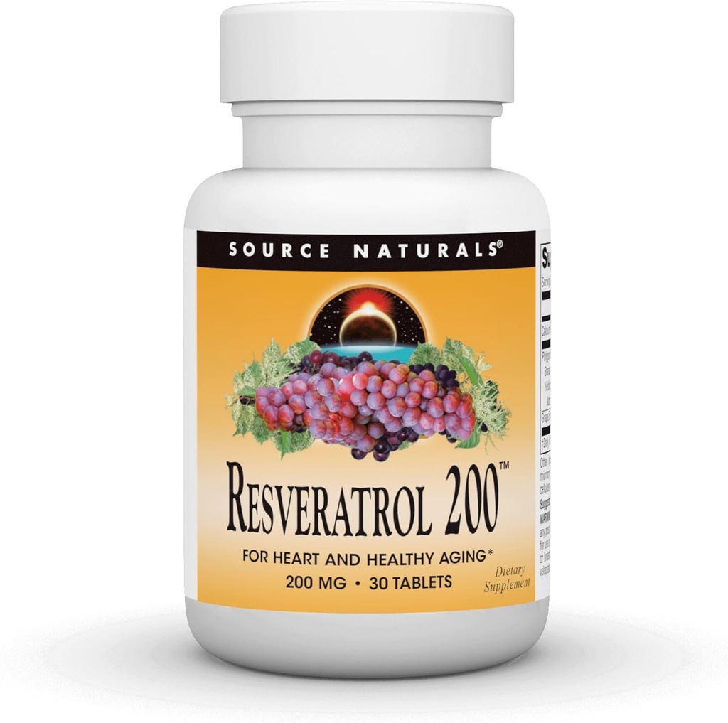 Sumber Resveratrol, untuk Hati dan Sehat Penuaan * 200 mg - 30 Tablet