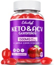 Keto ACV Gummies - 1500mg Apple Cider Vinegar Gummies dengan Probles, B12 dan Keto Dukungan, Detox & Cleanse, GMO Free & Vegan - 60 Count...