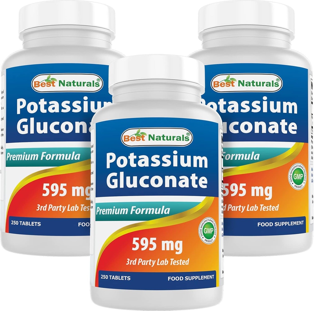 Terbaik Potassium Gluconate 595 mg 250 tablet (250 Cacah 3))
