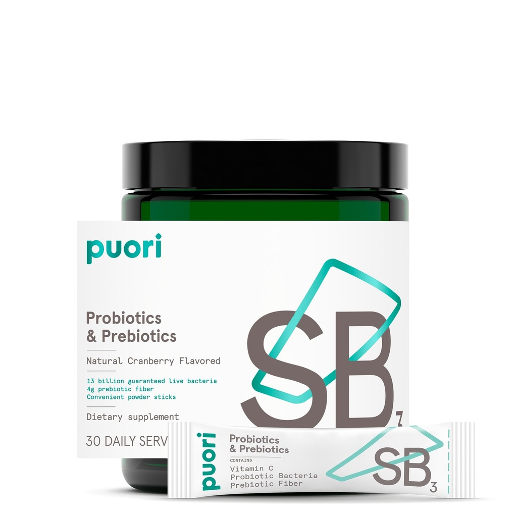 Puori Progities and Pregnant Dieter Supplemen - 13 Milyar CFU x 30 Servings - Duplication Immune and Digetical Health - Fiber 4g, Vitamin C 200mg - SB3 Bifidobacterium, Lacnaillus Fermentum