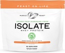 Muscle Feast Grass- Fed Whey Protein Isolat, All Natural Hormone Free Patmone Raised, Whiy Isolate Protein Powder for Men and Women, Clean, Gluten- Free, Deticious Isolate Protein - Pumpkin Spice, 2lb