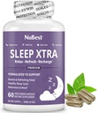 NuBest Sleep Xtra 124; Pasokan Tidur Sehat untuk Orang Dewasa 124; Vitamin B6, Melonalin, Ashwagandha, Chamomile, Valerian & More - Non Habit-Forming 124; 60 Vegan Capsules 124; 1 Pasokan Bulan