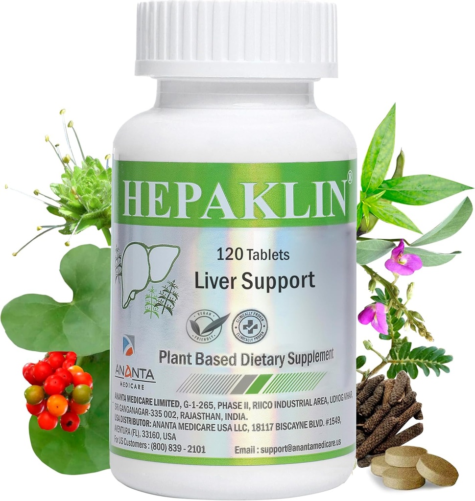 Hepaklin - Herbal Liver Detox & Dukung Formula for Health, 120 Tab