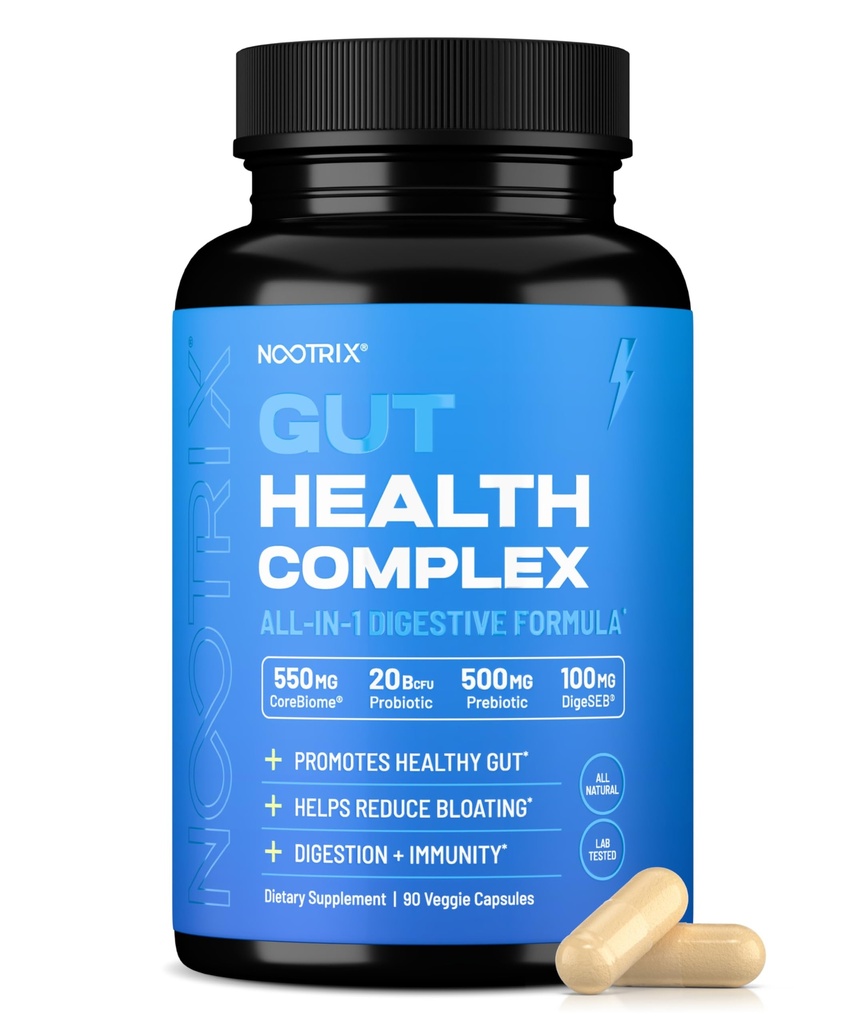 Perlindungan Nootrix Gut dan Pemulihan Suplemen 124; Probilefor Gut Health, Colon Cleanse & Bloating Relief 124; Promotes Healthy Discult 124; Digetical Enzymes, Postmorts & Prestiles 12490 Capsules