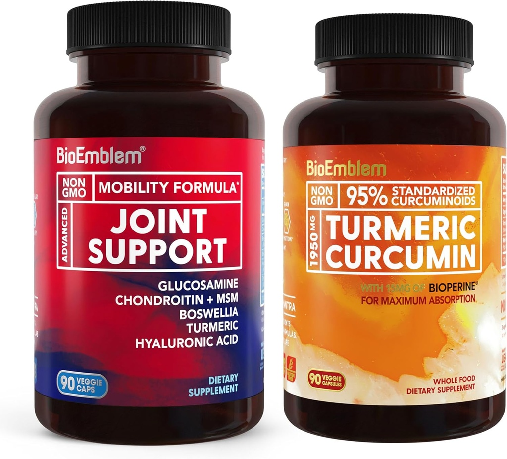 Tambahan Kurcumin BioEmblem Turmeric dengan Dukungan BioPerine dan Gabungan