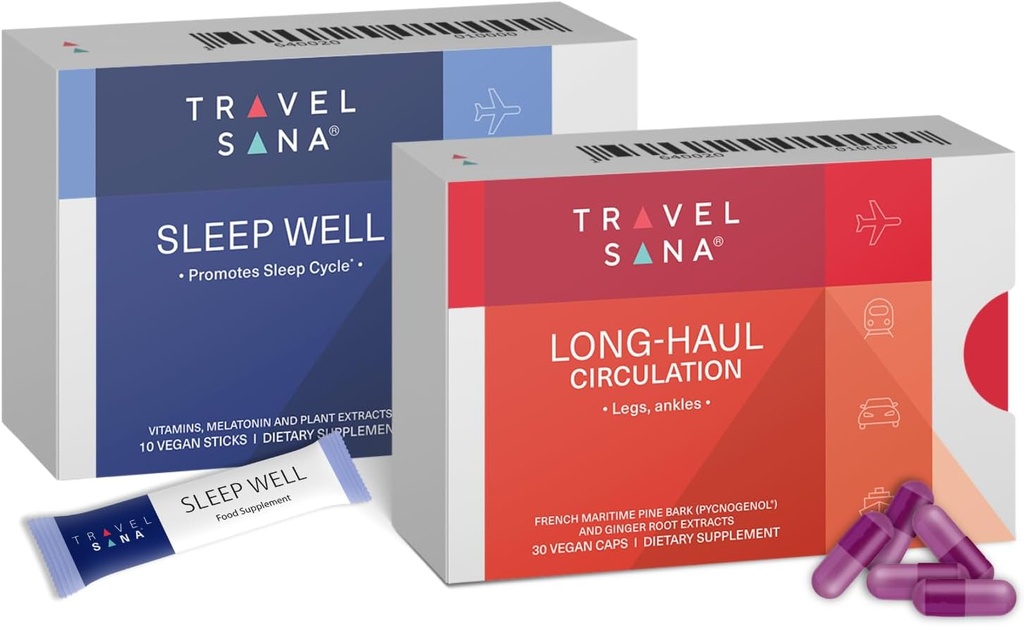 Long-Haul Circulation (30 Vegan Caps) + Sleep Well (10 Tongkat)