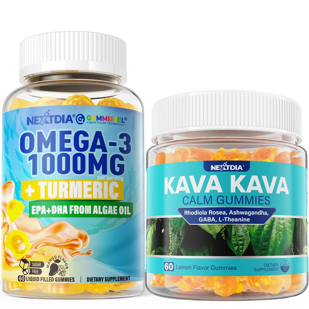 Omega3 + Turmeric, Kava Tenang Gummi