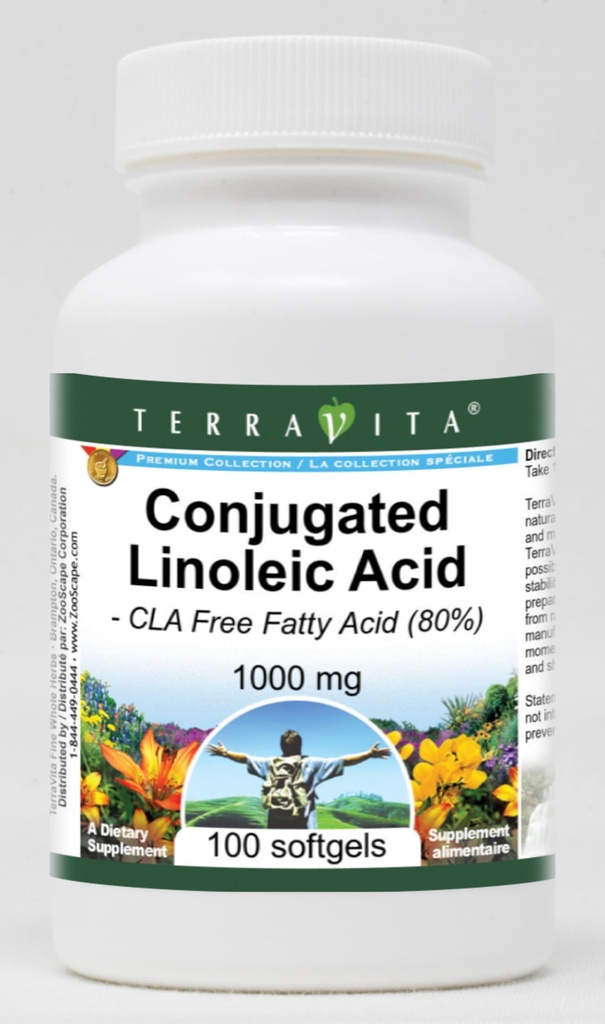 Mengakui Lanjolec Acid - CLA Free Fatty Acid (80%) - 1000 mg (100 softgels, ZIN: 427996) - 2 Pack