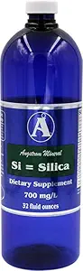 Suplemen silika oleh Angstrom Mineral - Liquid Ionic Silica Air Mineral 32oz 700pplum