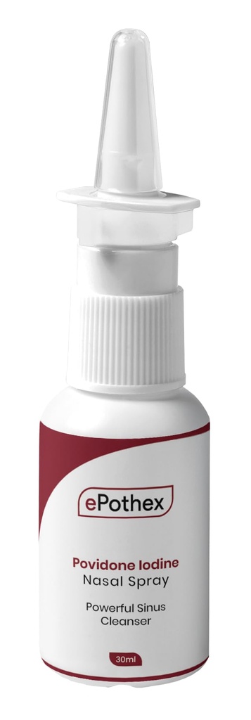 1% Povidone Iodin Nasal Spray - Powerful Nasal Cleanser & Sinus Protection - Mengurangi Pameran ke Kontaminan Airborne - Travel Friendly - 30ml