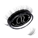 Lashify Curl 12mm Gossamer DIY Eyelash Extensions Refill, Black, Easy False Eyefures for a Natural Look