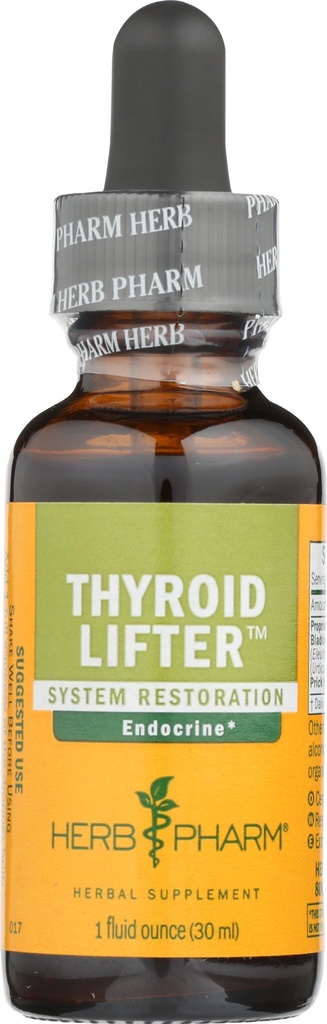 Herb Pharm Thyroid Lifter Liquid Herbal Formula untuk Endokrine System Dukungan - 1 Ounce