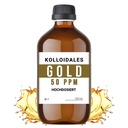 Solusi Emas Colloidal, 50 PPM, 500ml, Kemurnian Tinggi 99,99%