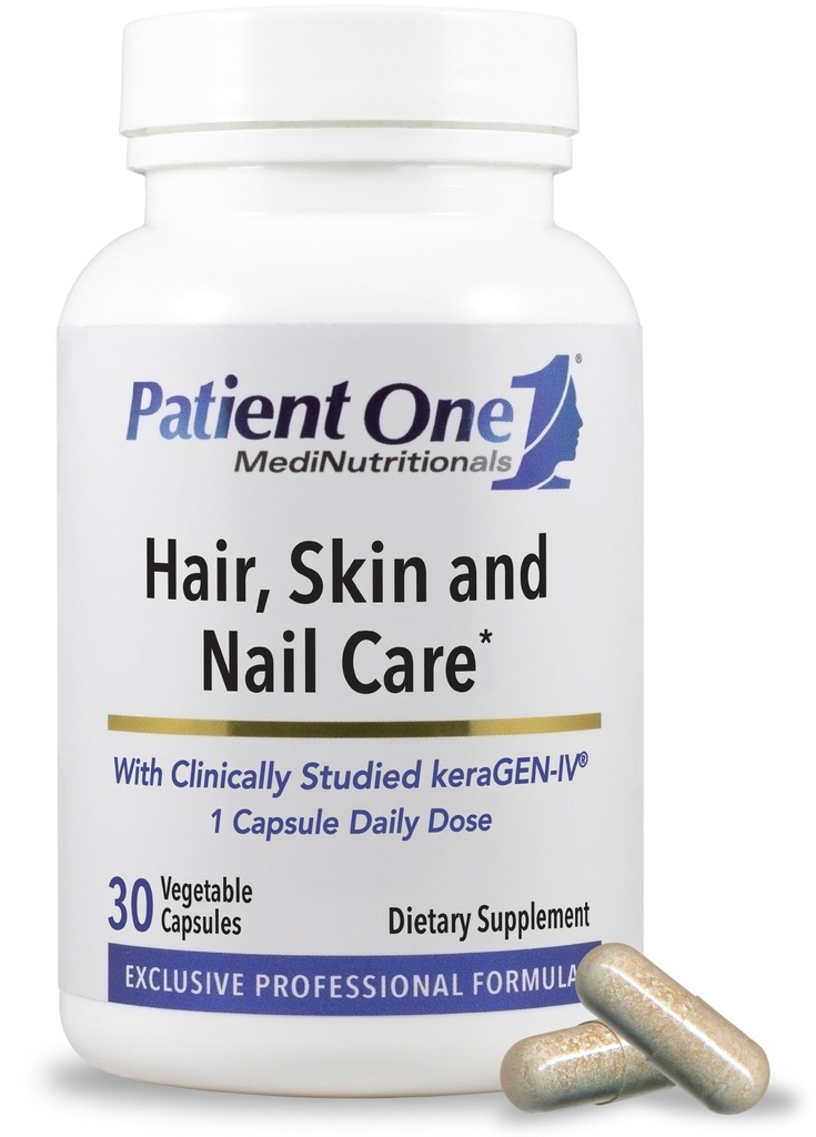 Pasien Satu Rambut, Skin & Nail Care 124; Tambahan untuk Mendukung Nails Kuat, dan Rambut Sehat dan Skin * 124; dengan Kertin, Collagen dan Lebih 124; 30 Capsules
