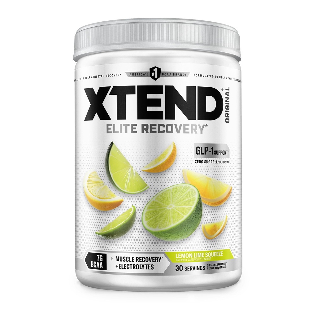 Xtend XEND Original BCAA Powder 7g BCAA dan 2.5g L-Glutamine, Sugar Post Workout Muscleut Recovery Drink dengan Amino Acids for Men & Women, 30 Servings