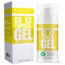 Vitamin D3 K2 Maksimal Kekuatan Topical Gel - 15000 + IU Per Pompa - The Sunshine Vitamin - Pasokan Bone & Joint Health, Imune Dukungan - Satu Pasokan Bulan