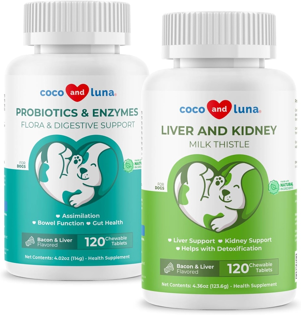 Milk Thistle & Propoles for Dogs - Dukungan Hati, Fungsi Bowel, Dukungan Hambatan untuk Gas, Diare, Nafas Anjing Buruk dan Konstipasi