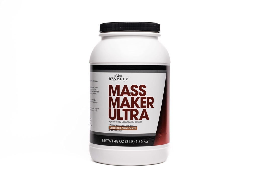 Beverly International Mass Maker Ultra Chocolate, 14 pelayan, 3lb. bangun Lean Mass Like a Pro.
