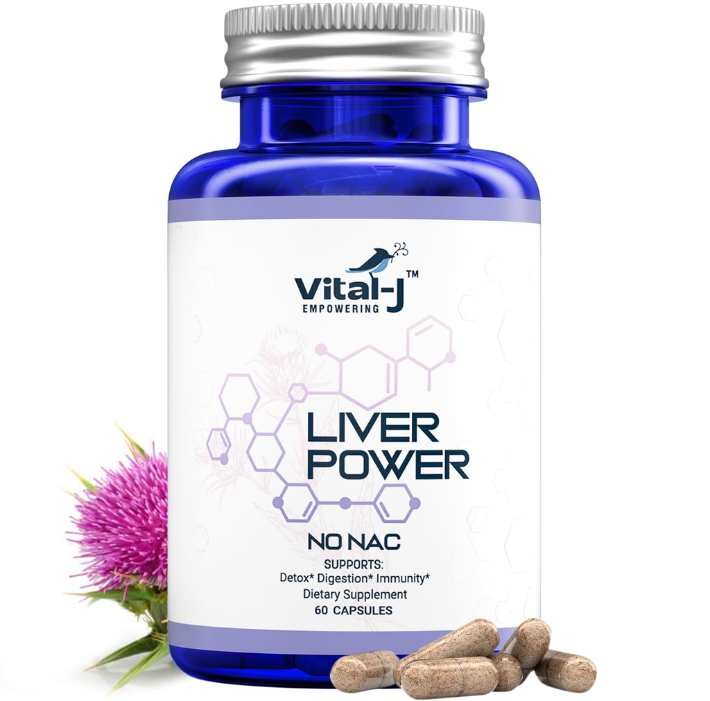 21-in- 1 Dukungan Pendukung Hati Suplemen, Liver Cleanse Detox & Repair - W / Milk Thistle, Zinc, Beetroot & Artichoke, Choline & Dandelion Root for Dibuble & Imunity - 60 Capsules