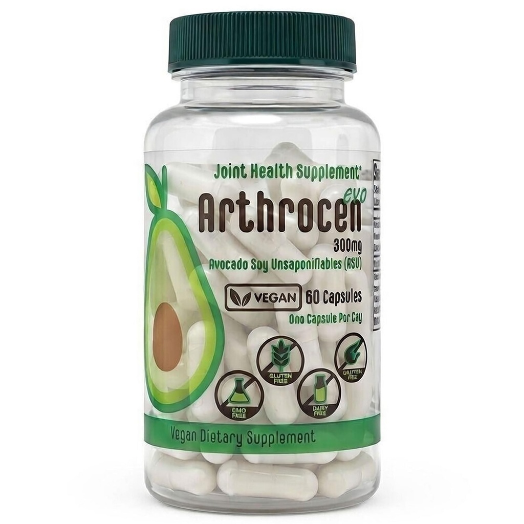 Suplemen Kesehatan Gabungan Evo Vegan, 300Mg Avocado Soy Unsaponiable, 60 Day Suply, One Capsule Per Day (2 Bulan)