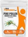 BulkSuplements.com Pine Pollen Powder - Broken Cell Wall, Pine Pollen Suplemen, Herbal Suplemen - Gluten Bebas, 5g per Serving, 100g (3.5 oz) (Paket 1)