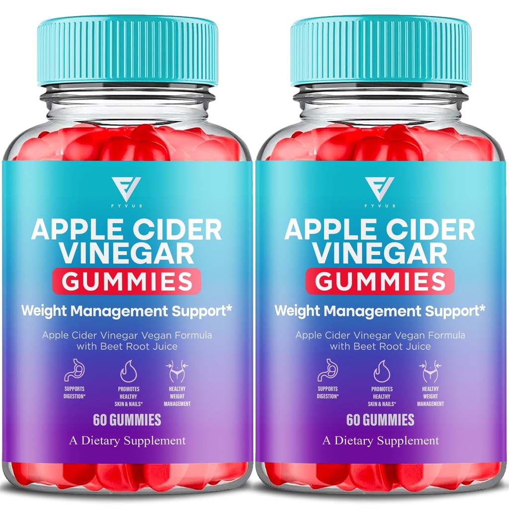 Nilai terapan: (2 Kemo ACV Gummies Advanced Apple Cider Vinegar 1000MG Vitamin Suplemen Formula untuk Pria Perempuan dengan Acid Beet Root (120 Gummies)