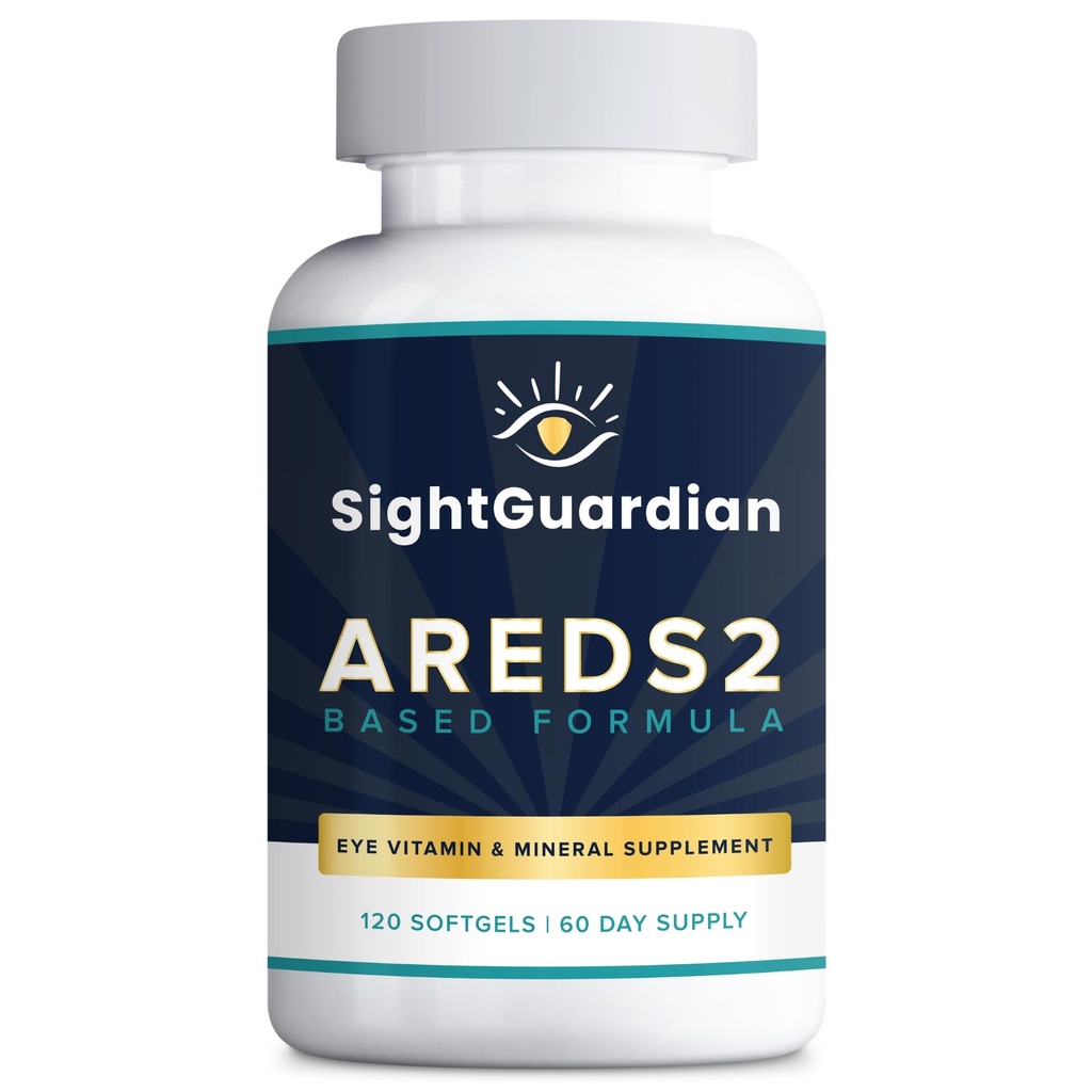 AREDS2 Based Eye Vitamin-Mineral Suplemen (120 ct. 60 Day Suppply) - AREDS2 Based Suplemen Mata-Zinc Formula-Eye Vision Suplemen dan Vitamin
