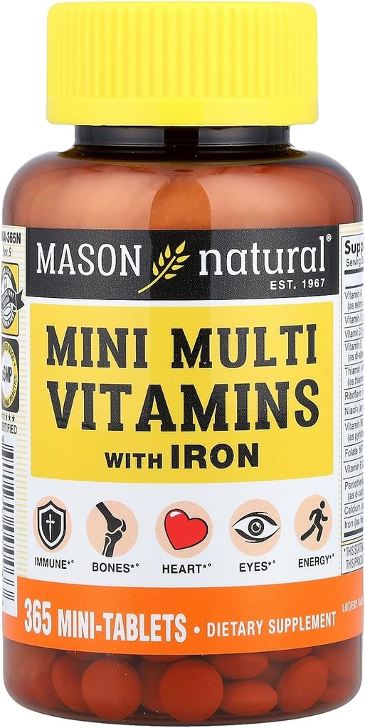Mason Vitamin Mason Daily Multiple Vitamin With Iron Tablet