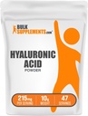 BulkSuplements.com Hyaluronic Acid Powder - seperti Sodium Hyaluronate, Hyaluronic Acids - Food Grade, Gluten Free - 215mg per Serving, 10g (0.35 oz) (Paket 1)