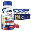 Pastikan Plus Strawberry Nutrition Shake 124; Meal Replacement Shake 124; Ready To Drink 124; 16g Protein dan 27 Vitamin dan Mineral 124; 8 flf oz - 24 Pack