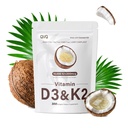 300 Pcs 2 dalam 1 Vitamin D3 10.000 iu ditambah K2 (MK-7) 200 mcg Virgin Coconut Oil Softgels dengan Vitamin D & K Mendukung Calcium Absorpsi, Bone, Immune, & Heart Health - Mudah ditelan