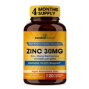 SANDHUHERBALIS Zinc 30mg Capsules for Men & Women 124; 120 Count (Pack of 1) 124; Suplemen Zinc untuk Imune & Antioksidant Dukung 126; Zink mg Support Kesehatan Skin