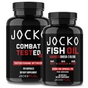 Tambahan Bahan Bakar Jocko Bundle - Penguji Booster untuk Manusia + Omega 3 Minyak Ikan (2 Pack) Antioksidant (Pembangun Otot