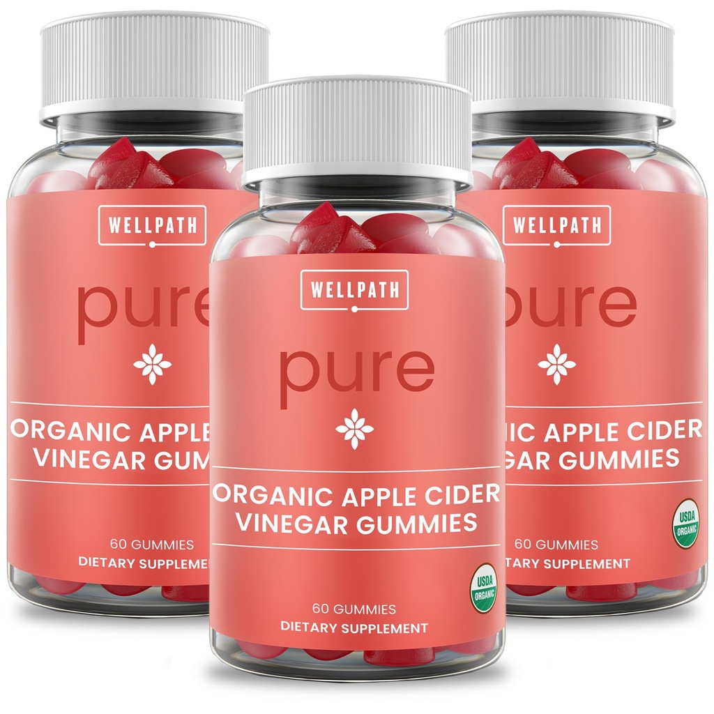 Wellpath Pure Apple Cider Vinegar Gummies dari The Mother (3 Pack)
