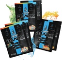 EFlow Nutrection ENRAGE Black Pretrained Sample Packs - Travel Packs - High Stim Energy, Pompa, Kekuatan, Endurance, Fokus, Nootropic Formula - Sour Gummy & Sour Mango Flavor (6 Packs)