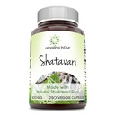 Amazing India Natural Shatavari 500 Mg per Serving 250 Veggie Capsules Suplement Non-GMO 124; Gluten- Free